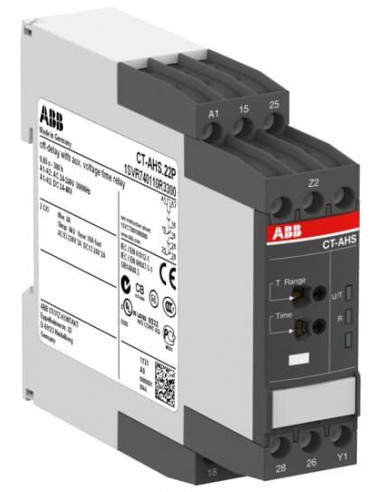 ct-Ahs.22P Relais Temporisés OFF-Delay 2C/O 24-48VDC 24-240Vac 1SVR740110R3300 ABB 274011033