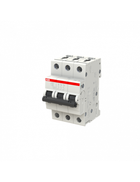 Disjoncteur S203L 3P 25A Courbe C Raccordement à vis - 6KA (3Modules) 2CDS243701R0254 ABB 350340