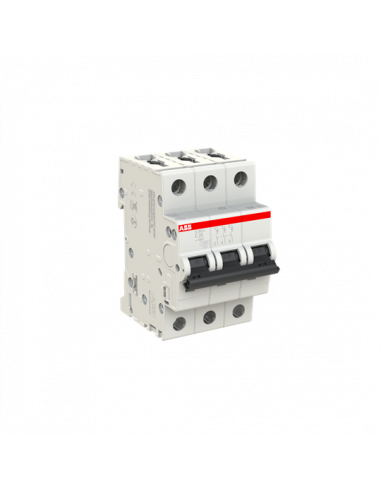 Disjoncteur S203L 3P 25A Courbe C Raccordement à vis - 6KA (3Modules) 2CDS243701R0254 ABB 350340