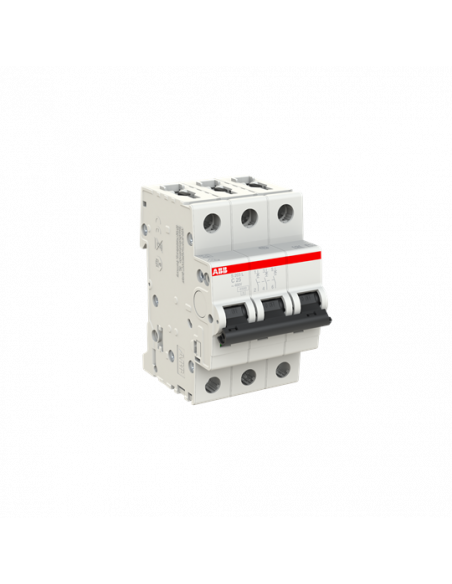 Disjoncteur S203L 3P 25A Courbe C Raccordement à vis - 6KA (3Modules) 2CDS243701R0254 ABB 350340