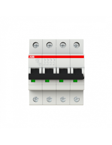 Disjoncteur S204L 4P 32A Courbe C Raccordement à vis - 6KA (4Modules) 2CDS244701R0324 ABB 350441