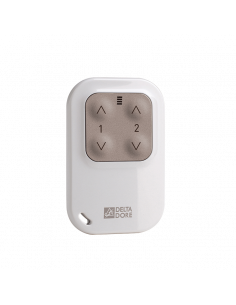 TELECOMMANDE PORTE CLE 4 TOUCHES 2 VOIES D'ECLAIRAGE OU 2 VOIES DE VOLET ROULANT DELTA DORE 6351388