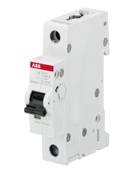 Disjoncteur S201 1P 16A Courbe Z Raccordement à vis - 10KA (1Module) 2CDS251001R0468 ABB 353113