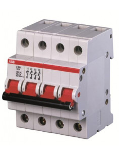 INTERRUPTEUR (E200) 4 POLES 80A LEVIER GRIS ABB 364120 2CDE284001R1080 2