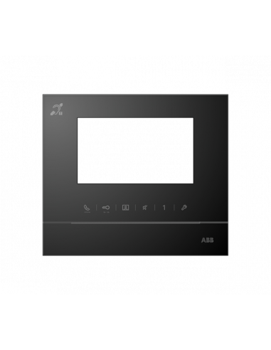 Welcome M Face Avant pour Ecran 4.3-Noir boucle Inductive 2TMA210050B0004 ABB 52313FC-B