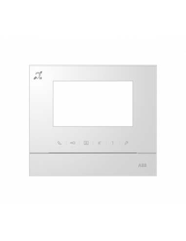 Welcome M Face Avant pour Ecran 4.3-Blanc boucle Inductive 2TMA210050W0011 ABB 52313FC-W
