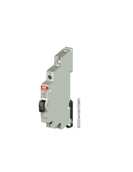 Bouton Poussoir 16A 250V AC 1O+1F Noir 2CCA703154R0001 ABB 703154