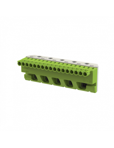 Bornier terre Mistral-17X4mm²+5X25mm²-Rapide et à vis 1SPE007715F9716 ABB 799212