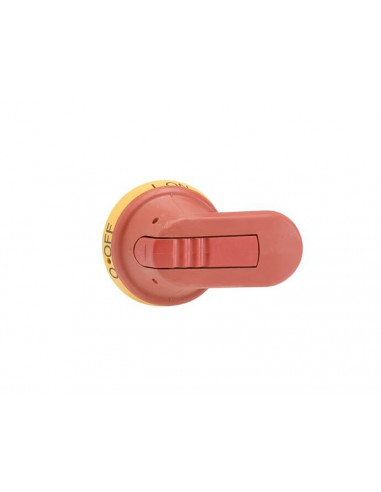 Poignée Pistolet Rouge/Jaune 65mm pour Axe 6mm 1SCA022380R9820 ABB 912413