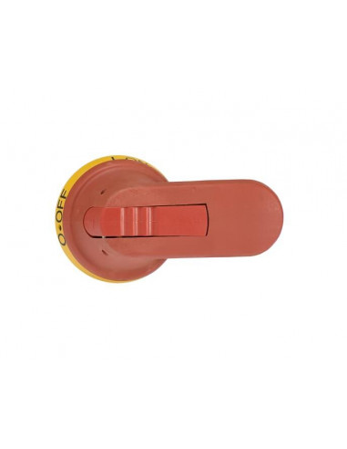 Poignée Pistolet Rouge/Jaune 80mm pour Axe 6mm 1SCA022381R0410 ABB 912419