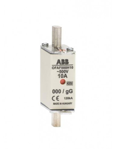 Fusible Couteau 6A GG Taille 000 500V 1SCA022627R0400 ABB 920556