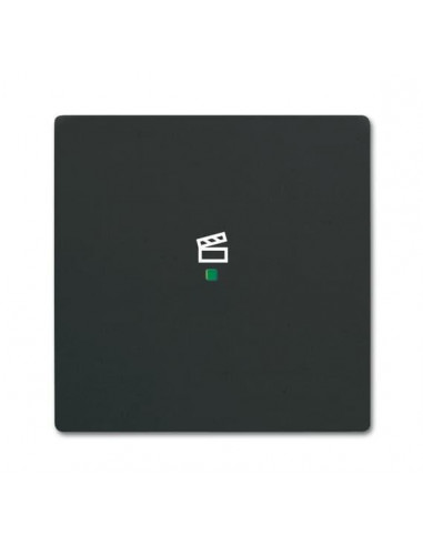 Enjoliveur 1 Touche 1 Led 1 Picto Scénario Futur Lnoir Mat 2CKA006220A0621 ABB BJE520454