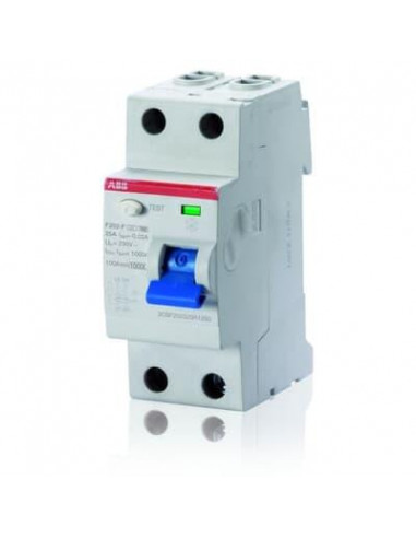 Interrupteur Différentiel F202 Type F 2P 63A 30mA 2CSF202325R1630 ABB D299293