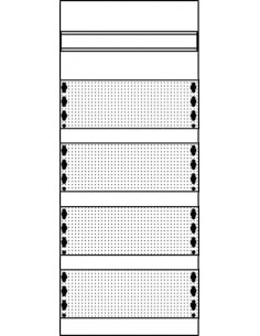 1MM0 Panneau Médias 4 Rangées 2CPX037486R9999 ABB D737486