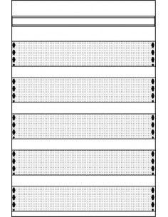 2MM1 Panneau Médias 5 Rangées 2CPX037491R9999 ABB D737491