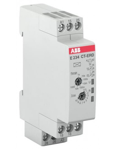 Rel. Temp retard à la mise tension 2c/o - 24-48VDC 24-240VAC 1SVR500100R0100 ABB HD965767
