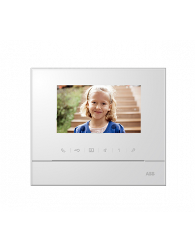 Welcome M Ecran Couleur 4.3 Mains Libres-Blanc 2TMA210050W0007 ABB M22311-W