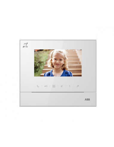 Welcome M Ecran Couleur 4.3 avec boucle Inductive-Blanc 2TMA210050W0008 ABB M22313-W