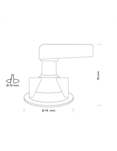 Spot encastré Pack MERCURE ISD LED SMART WIFI Chromé AEROSPOT 360509