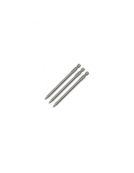3 Embouts longs 157 mm PHILLIPS (Ph2) Ø 5 mm Hexa 1/4'' MAKITA P-67795