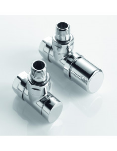 Robinetterie thermostatisable équerre 1 2'' tête manuelle Kit B chromé ACOVA 991368