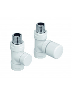 Robinetterie thermostatisable droit 1 2'' tête manuelle Kit C blanc ACOVA 991371