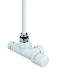Robinetterie monopoint thermostatisable coudée 1 2'' tête droite Kit K blanc ACOVA 991551