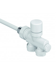 Robinetterie monopoint thermostatisable horiz 1 2'' tête man Kit N blanc ACOVA 991571