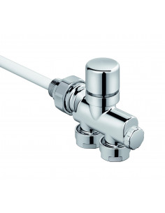 Robinetterie monopoint thermostatisable horiz 1 2'' tête man Kit N chromé ACOVA 991578