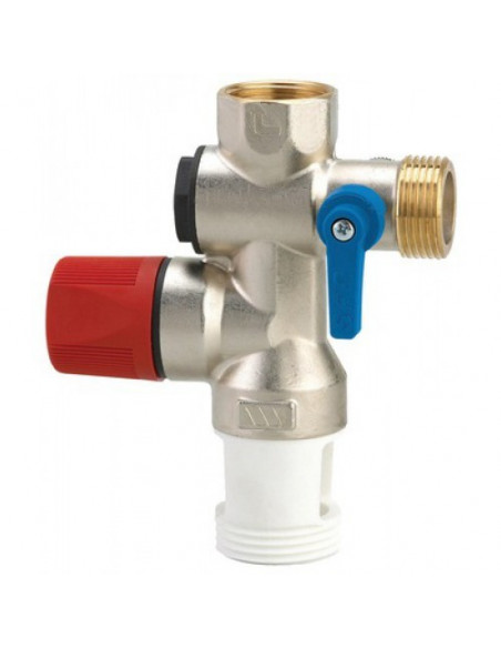 Groupe de sécurité chauffe-eau 20x27 inox 52570 WATTS INDUSTRIES 2252570