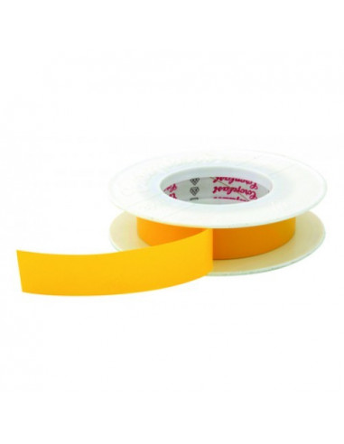 Rouleau 25ml bande jaune auto-adhésive protection larg.19mm CLESSE INDUSTRIES F010025