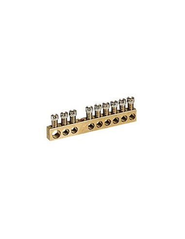 Bornier de répartition nu à visser 1 connexion 6mm² à 25mm² longueur 45mm LEGRAND 004801