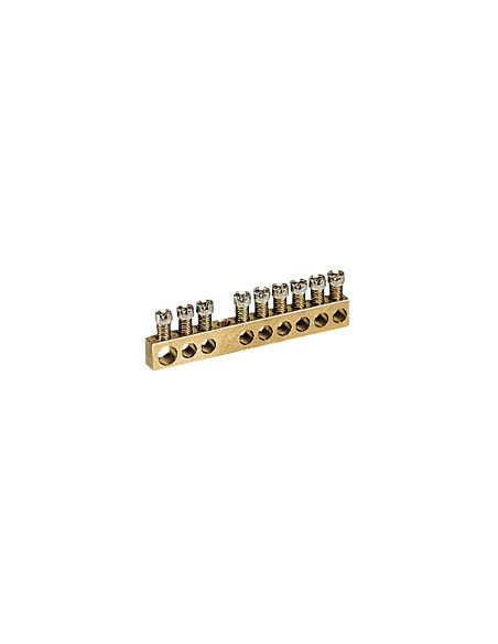 Bornier de répartition nu à visser 1 connexion 6mm² à 25mm² longueur 45mm LEGRAND 004801
