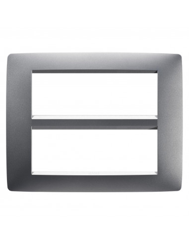 PLAQUE ONE 12P TITANE GEWISS GW16112VT
