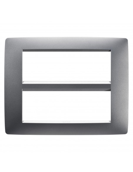 PLAQUE ONE 12P TITANE GEWISS GW16112VT