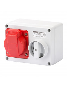 SOC.PR.VE.H.A.F.3P+N+T 16A 400V 6H SBF GEWISS GW66009 2