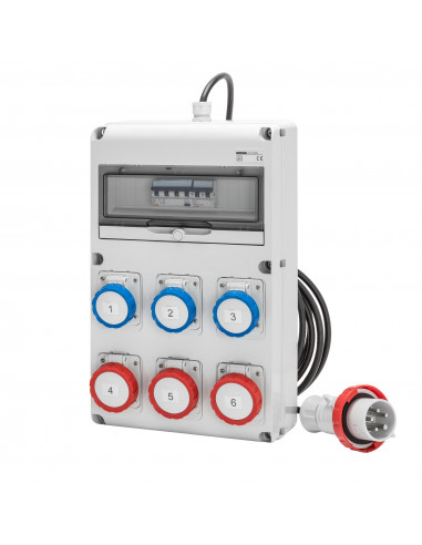 Q-DIN 14 ACS IEC 4X2P 2X3P 16A MOBILE GEWISS GW68249N