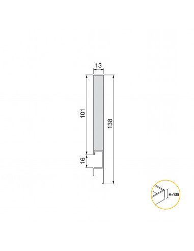 Tiroir extérieur Concept 30 kg hauteur 138 mm EMUCA 3101035