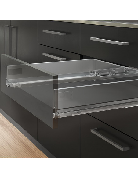 Kit de tiroir pour cuisine et salle de bain Vertex de hauteur 93 mm avec panneaux incluses. EMUCA 3173235