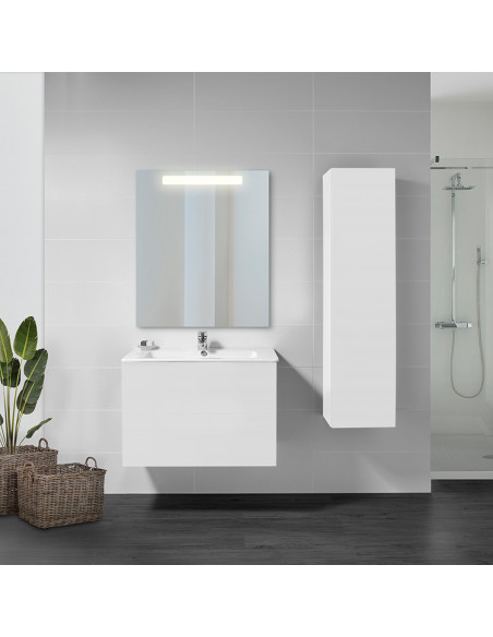 Miroir de salle de bain Pegasus avec éclairage frontal LED (AC 230V 50Hz) EMUCA 5148120
