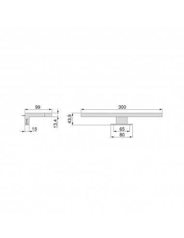 Spot LED pour miroir de salle de bain Virgo (AC 230V 50Hz) EMUCA 5149114