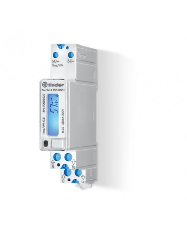 Compteur d'énergie monophasé 5 à 40A digital 429199 FINDER 7M2482300001PAS