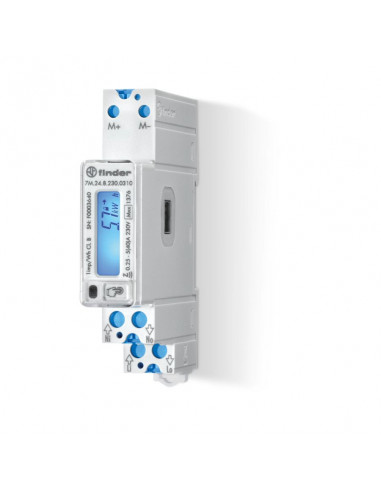 Compteur d'énergie monophasé 5 à 40A digital MID M-bus 429151 FINDER 7M2482300310PAS