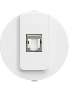 ateha prise RJ45 catégorie 6a pour Grade 3 TV associable HAGER WJA228B