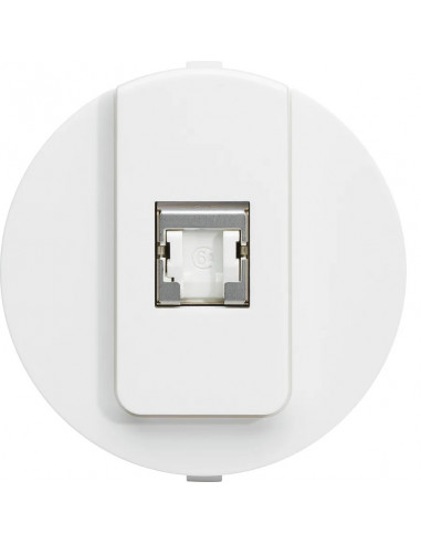 ateha prise RJ45 catégorie 6a pour Grade 3 TV associable HAGER WJA228B