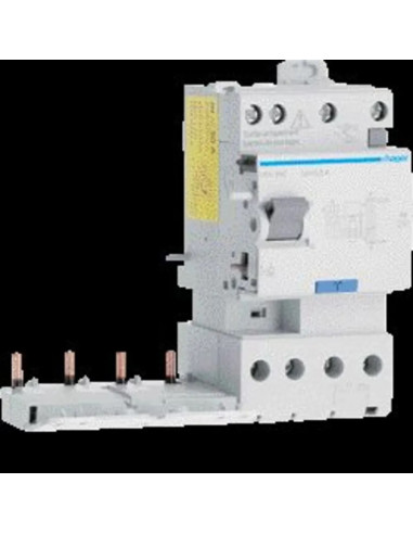 Bloc différentiel double sortie 4P 63A 300mA type haute immunité 50/60Hz HAGER BFH866