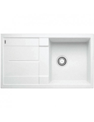 EVIER BLANCOMETRA 5S 1 CUVE AVEC EGOUTOIR ANTHRACITE BLANCO 513221