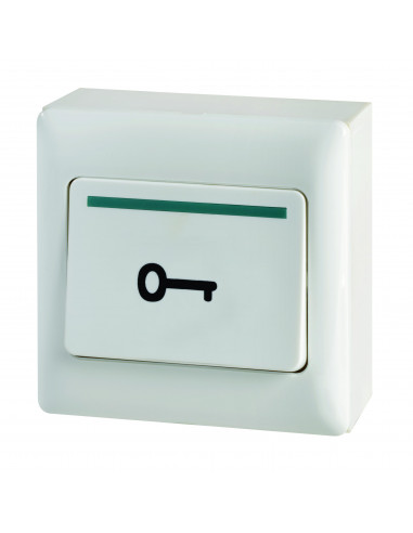 Bouton poussoir de sortie saillie à double sécurités no/nf en abs BPSP AIPHONE 120903