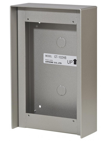 Cadre saillie aluminium avec visiere 2 modules p/GT AIPHONE GT102HB 200080