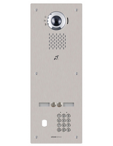 Plat. vidéo enc. 2bp ip/sip,inox,pictos,syn. vocale,b. magn,clav codé,per. vigik IXDVF2LACV AIPHONE 200971
